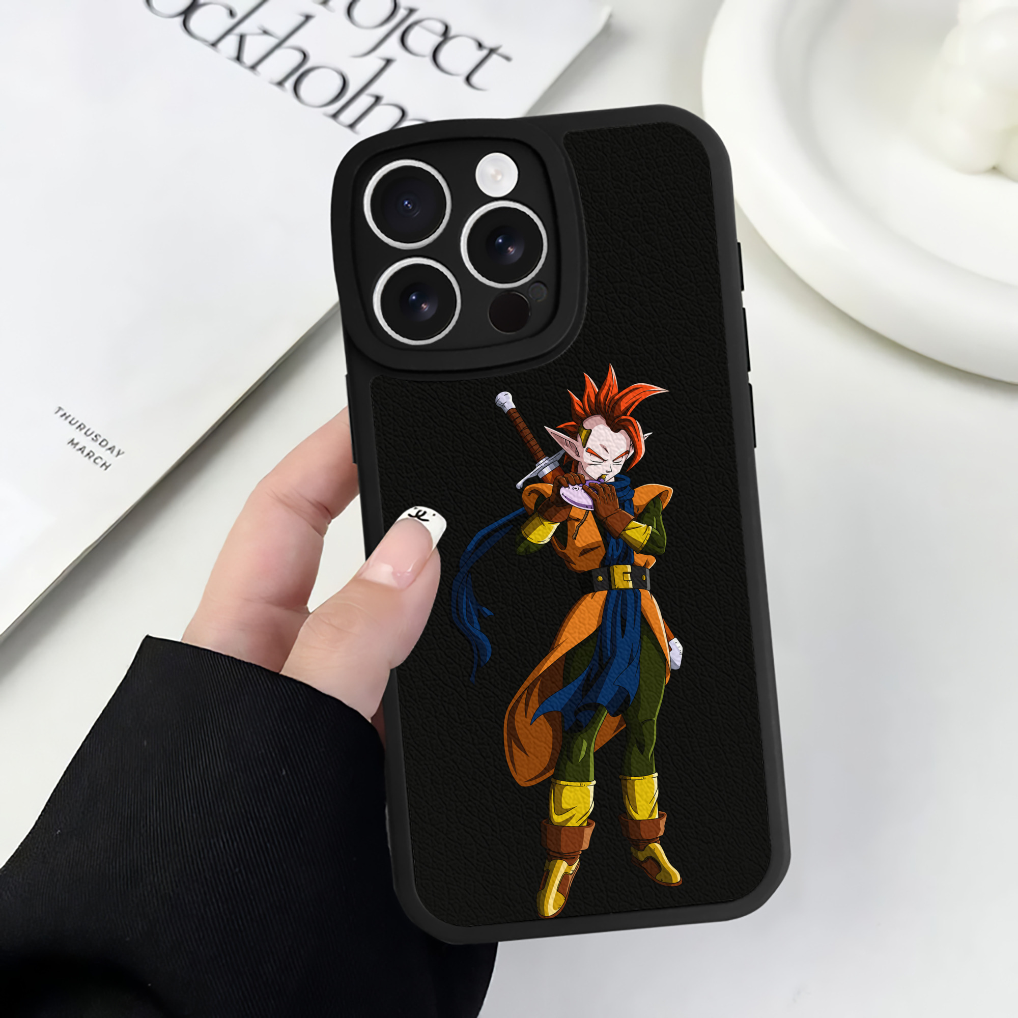 （画像用） ドラゴンボール DRAGON BALL 【iPhone 16シリーズ対応】シリコンスマホケース（レザー調） 材質：シリコン